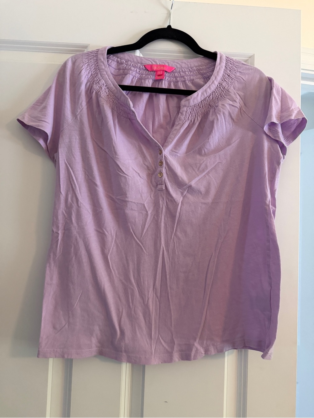 Lilly Pulitzer Lavender Short-Sleeve Essie Tee